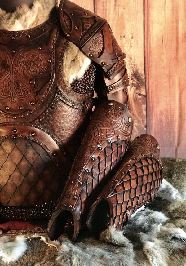 The Odinson Larp Leather Armour Full Set - Image 7